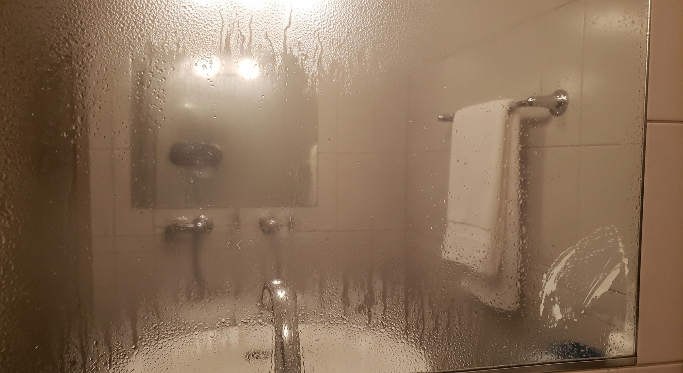 Gương nhà tắm mờ hơi nước dày đặc sau khi tắm nóng, rõ ràng là cần biết cách làm sạch gương trong nhà tắm để có bề mặt trong suốt.