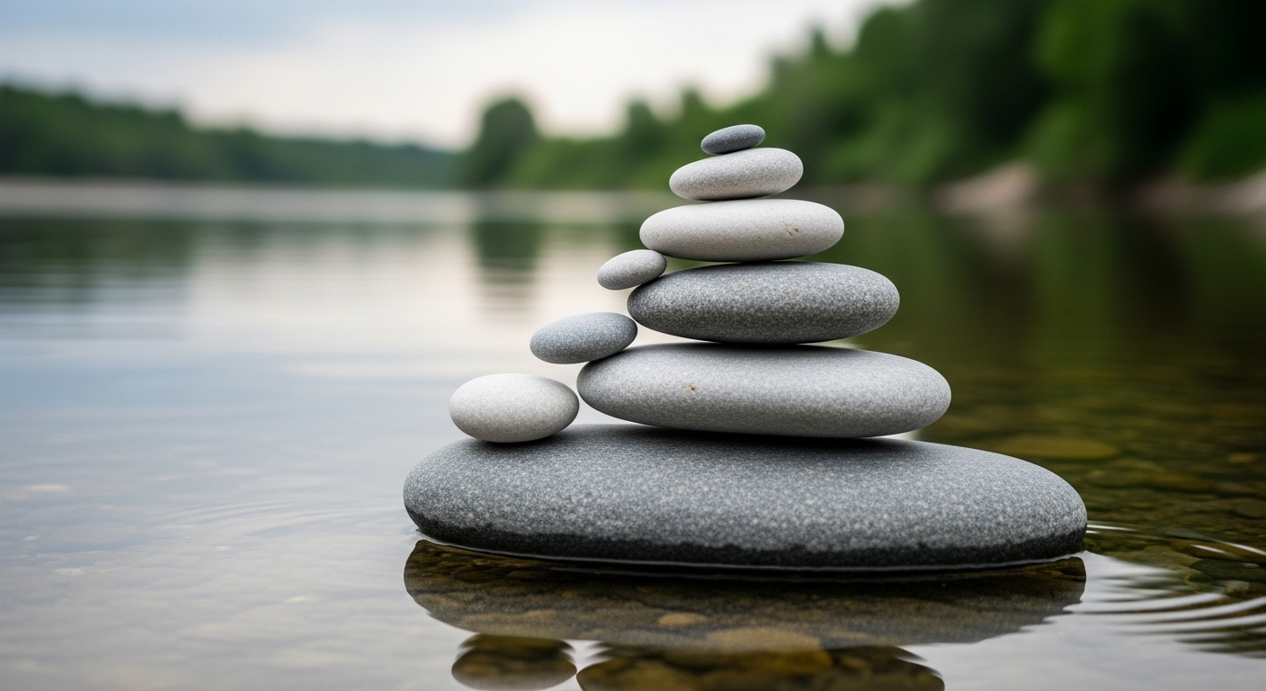 The image of perfect balance and health serves as a strong visual metaphor for maintaining well-being, which is directly relevant to avoiding serious health issues like late-stage kidney disease.
