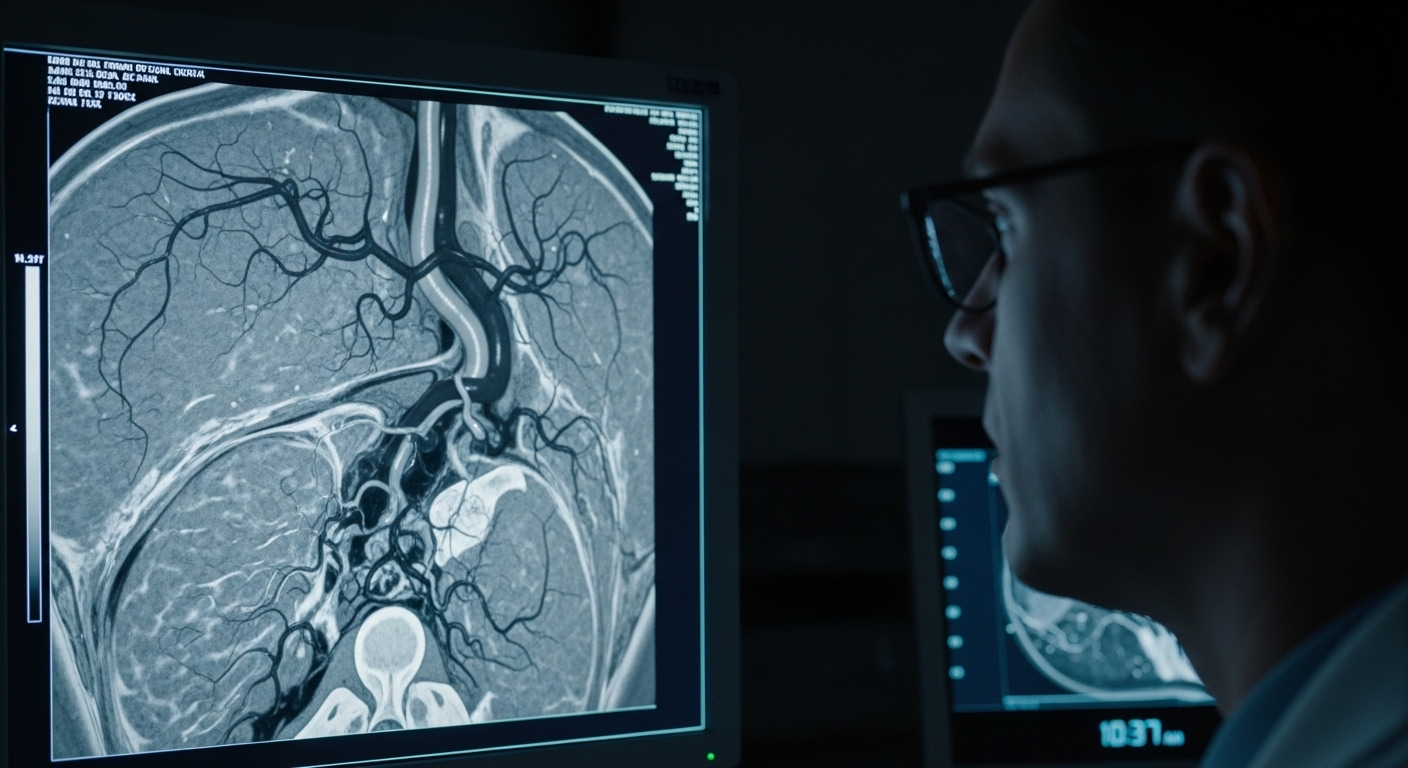 Màn hình y tế độ phân giải cao hiển thị rõ nét hình ảnh chụp Xquang tầm soát ung thư vú, cho thấy các cấu trúc bên trong với độ chi tiết vượt trội trong phòng điều khiển.