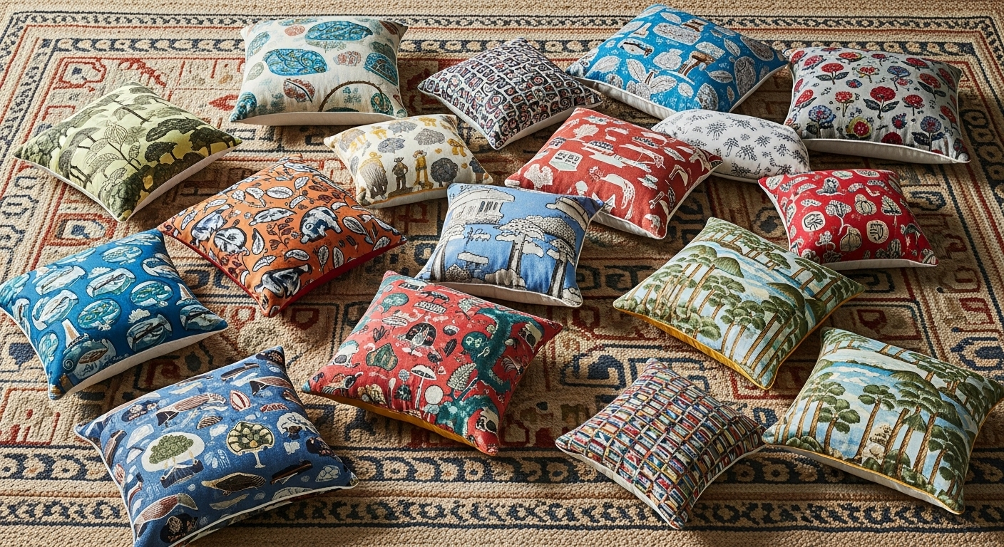 Góc thư giãn phong cách Bohemian sống động với ghế mây, bàn gỗ, gối họa tiết nhiều màu và cây xanh. Hình ảnh lý tưởng cho ý tưởng trang trí nhà cửa ấm cúng, gần gũi thiên nhiên.