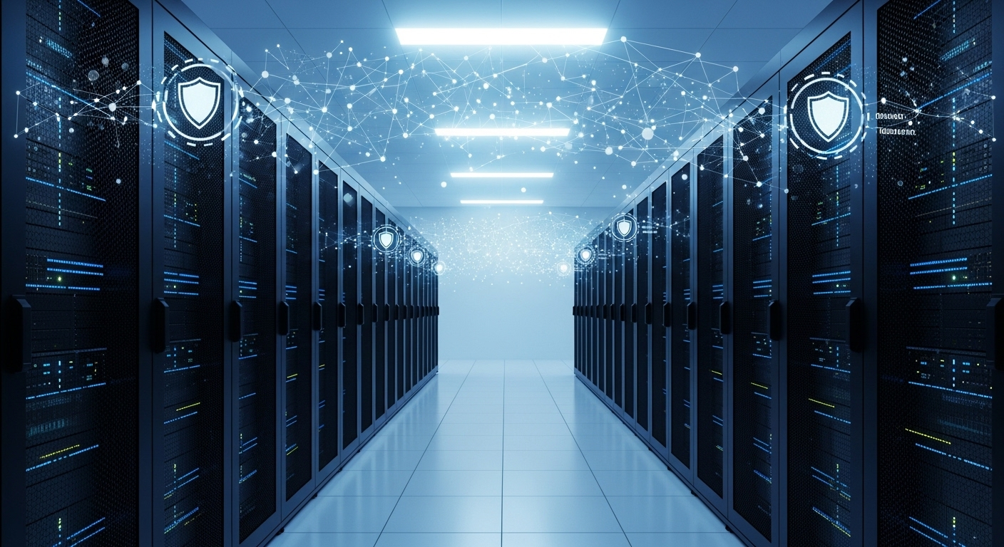 Trung tâm dữ liệu hiện đại, sạch sẽ với các hàng máy chủ phát sáng và lớp phủ dữ liệu số. Môi trường được kiểm soát nghiêm ngặt, nơi chất lượng không khí sạch từ máy lọc không khí là thiết yếu cho bảo mật và hiệu suất hệ thống. Trung tâm dữ liệu hiện đại, sạch sẽ với các hàng máy chủ phát sáng và lớp phủ dữ liệu số. Môi trường được kiểm soát nghiêm ngặt, nơi chất lượng không khí sạch từ máy lọc không khí là thiết yếu cho bảo mật và hiệu suất hệ thống.