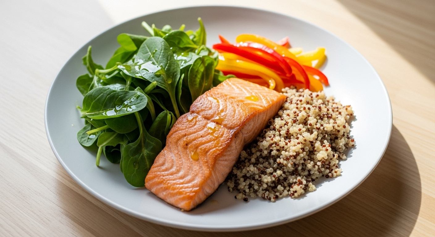 Liên kết bữa ăn dinh dưỡng với lợi ích sức khỏe tổng thể, đặc biệt là cho não bộ và tim mạch, từ đó suy ra vai trò 