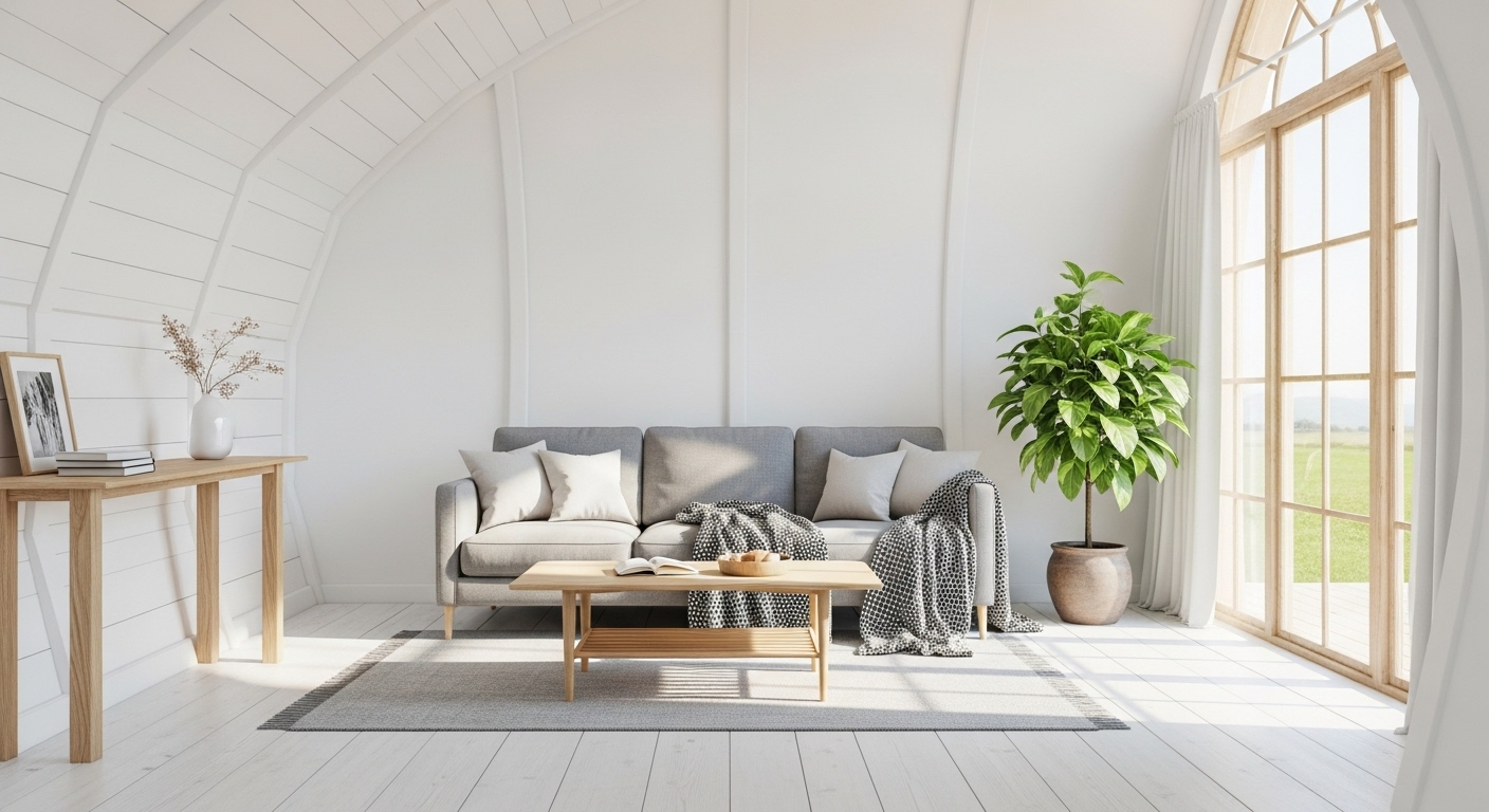 Thiết kế nội thất phòng khách nhà ống phong cách Scandinavian sáng sủa, với tường trắng, nội thất gỗ sáng và cây xanh, tạo không gian thoáng đãng, ngập tràn ánh sáng tự nhiên. Thiết kế nội thất phòng khách nhà ống phong cách Scandinavian sáng sủa, với tường trắng, nội thất gỗ sáng và cây xanh, tạo không gian thoáng đãng, ngập tràn ánh sáng tự nhiên.