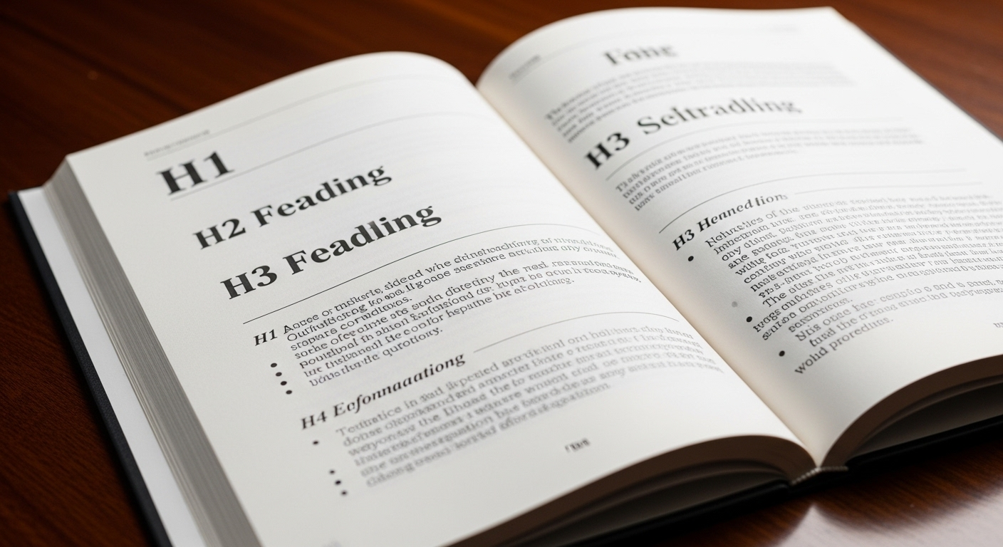Ảnh chụp trang tài liệu/sách chuyên nghiệp được cấu trúc rõ ràng với H1, H2, H3, gạch đầu dòng, đoạn văn, nhấn mạnh tính dễ đọc và luồng thông tin logic. Tuy nhiên, tôi không thể thực hiện phân tích vì nội dung bài viết được cung cấp trống. Vui lòng cung cấp nội dung bài viết để tôi xác định các từ khóa chính và phụ.
