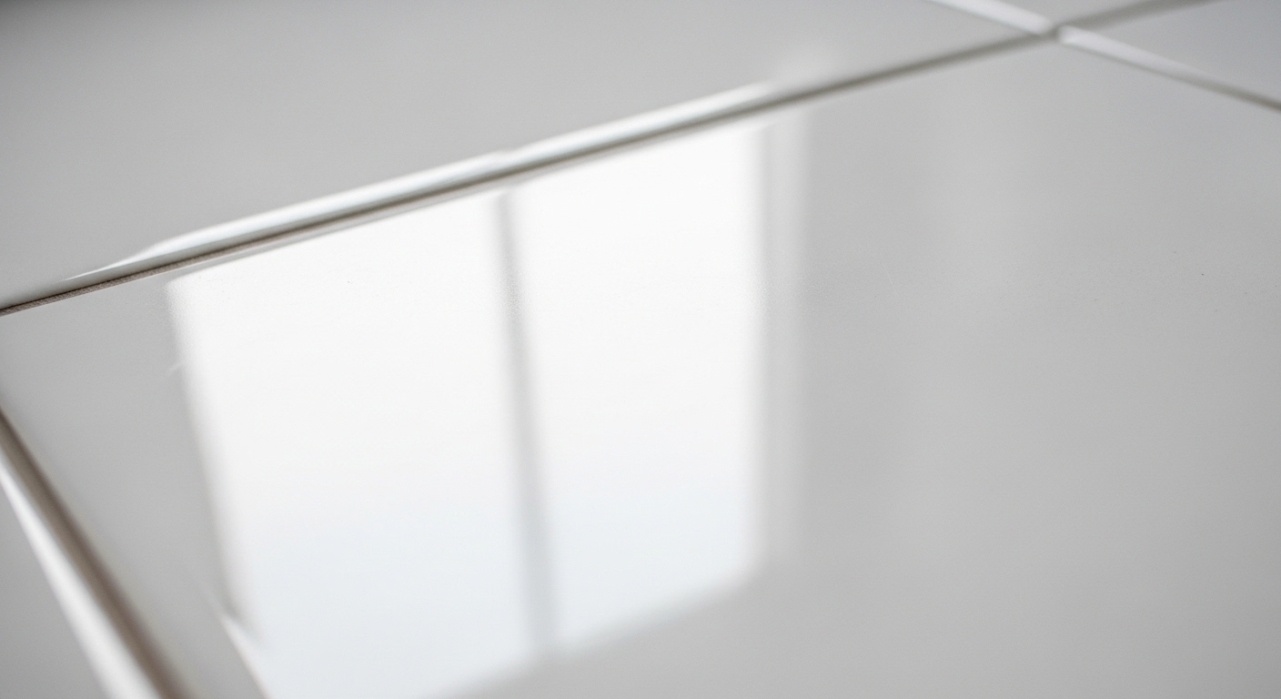 Bề mặt gạch men trắng tinh khiết, sáng bóng, không tì vết, thể hiện phòng tắm sạch sẽ, vệ sinh hoàn hảo. Đây là mục tiêu đạt được nhờ cách vệ sinh bồn cầu bị ố vàng hiệu quả.