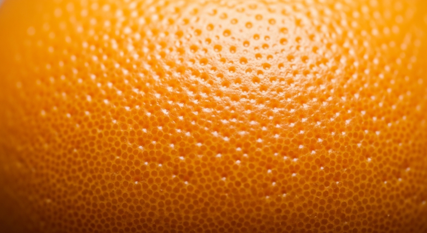 Cận cảnh vỏ bưởi săn chắc, mịn màng, không tì vết với nốt sần nhỏ đều, minh họa cách chọn bưởi ngọt và tươi ngon.