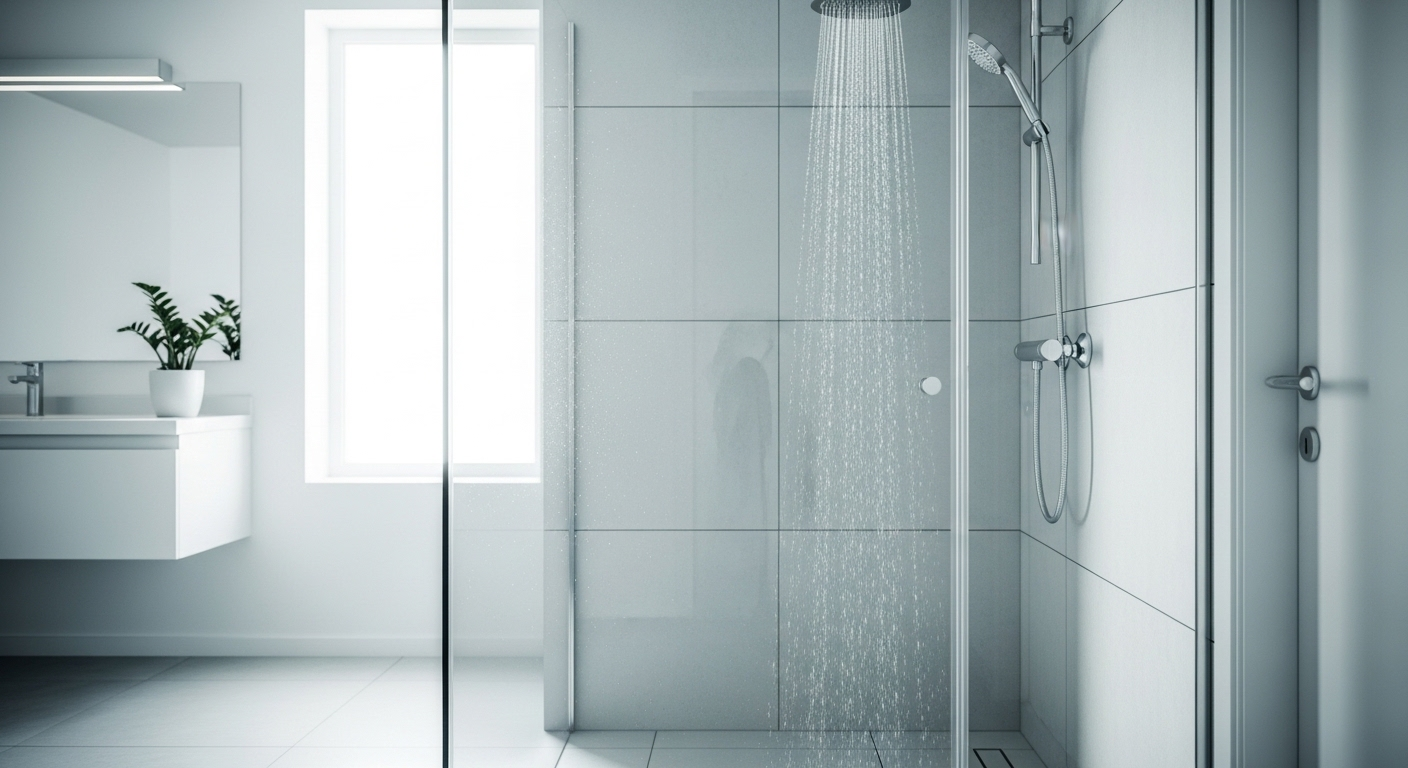 They imply a scenario where the cool shower is beneficial or relevant, linking the visual to potential user intent. They imply a scenario where the cool shower is beneficial or relevant, linking the visual to potential user intent.
