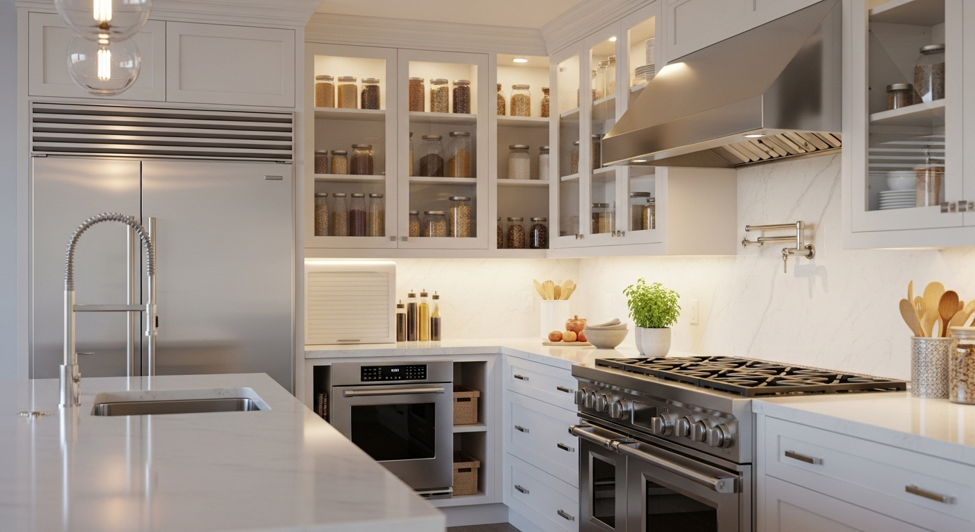 Nhà bếp hiện đại, sạch sẽ hoàn hảo với mặt bàn bóng loáng, thiết bị inox sáng choang và mọi thứ ngăn nắp. Để đạt được và duy trì không gian lý tưởng này, nhiều người băn khoăn có nên thuê dịch vụ vệ sinh nhà ở.