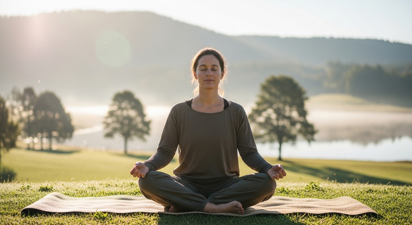 The image perfectly illustrates the concept of healthy habits, making the alt text highly relevant to the visual content.