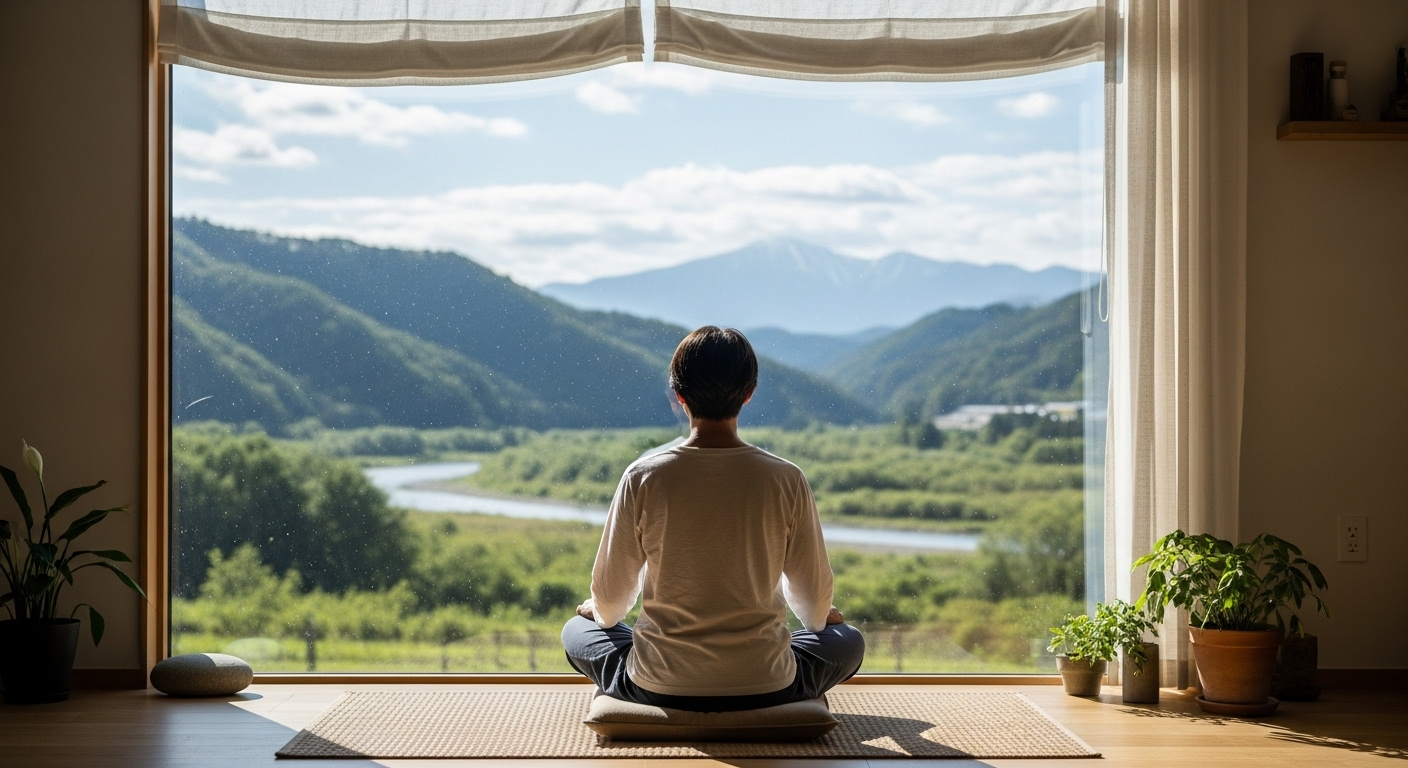 Alt text này giúp người dùng khiếm thị hoặc khi hình ảnh không tải được vẫn có thể hiểu nội dung, đồng thời tăng cường ngữ cảnh cho trang web về sức khỏe, thiền định, hoặc lối sống.