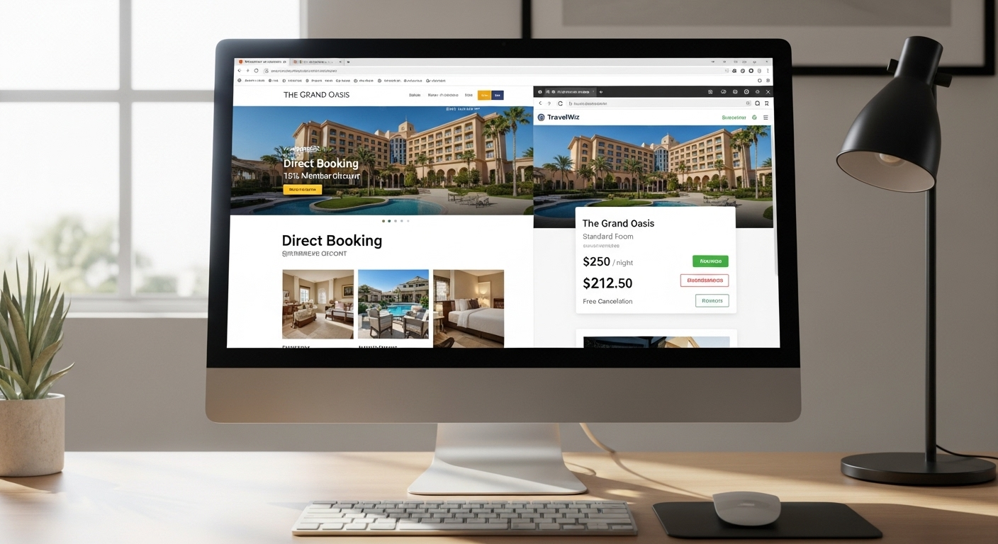 Vé máy bay điện tử trên máy tính bảng và thẻ hành lý đơn giản, minh họa kinh nghiệm du lịch giá rẻ, hiệu quả.