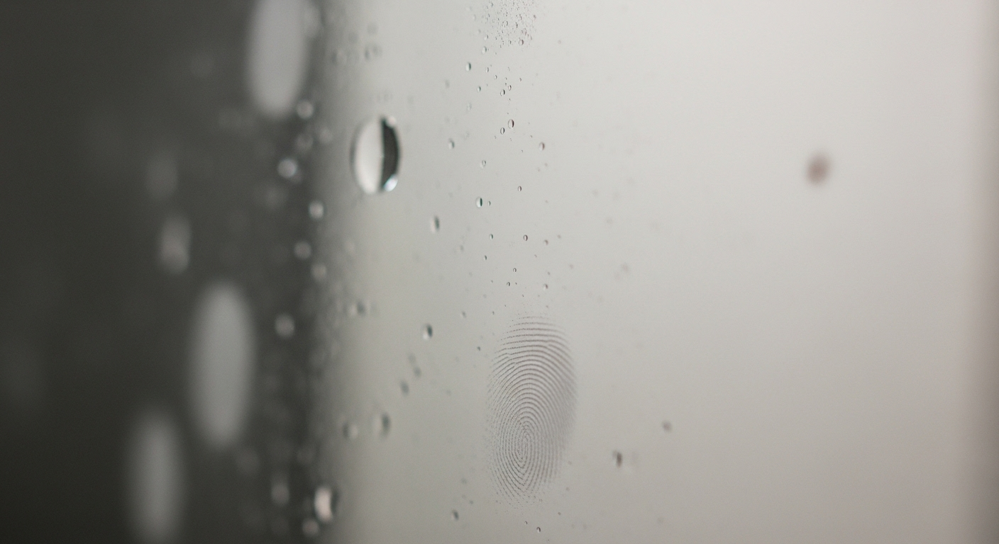 Cận cảnh gương nhà tắm bám đầy vết ố nước và dấu vân tay, minh họa lý do cần tìm cách làm sạch gương nhà tắm hiệu quả. Cận cảnh gương nhà tắm bám đầy vết ố nước và dấu vân tay, minh họa lý do cần tìm cách làm sạch gương nhà tắm hiệu quả.