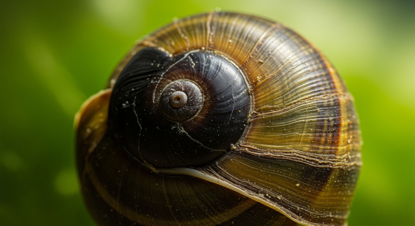 Ốc vỏ đen óng ánh nước trong rổ bạc, đang được rửa dưới vòi nước chảy trên bàn bếp sạch, minh họa cách ngâm ốc sạch trước khi chế biến.