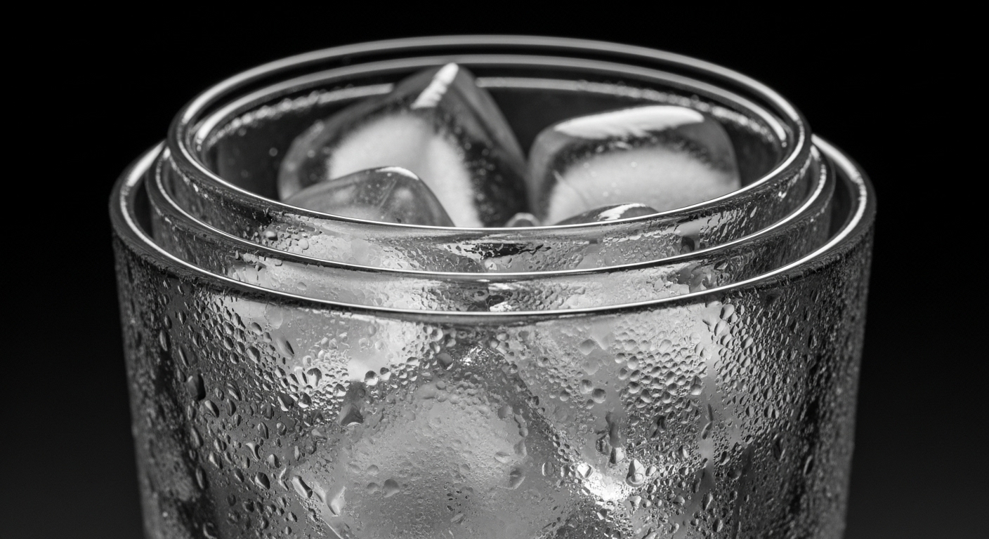 Tách hai ly thủy tinh bị kẹt bằng đá lạnh và nước ấm, tận dụng chênh lệch nhiệt độ.