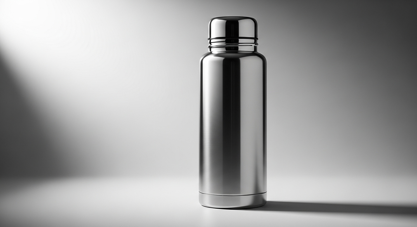 Bình giữ nhiệt inox cao cấp, nguyên khối với nắp vặn an toàn. Một vật dụng tiện lợi, nhưng cần lưu ý rằng nước không nên đựng trong bình giữ nhiệt.