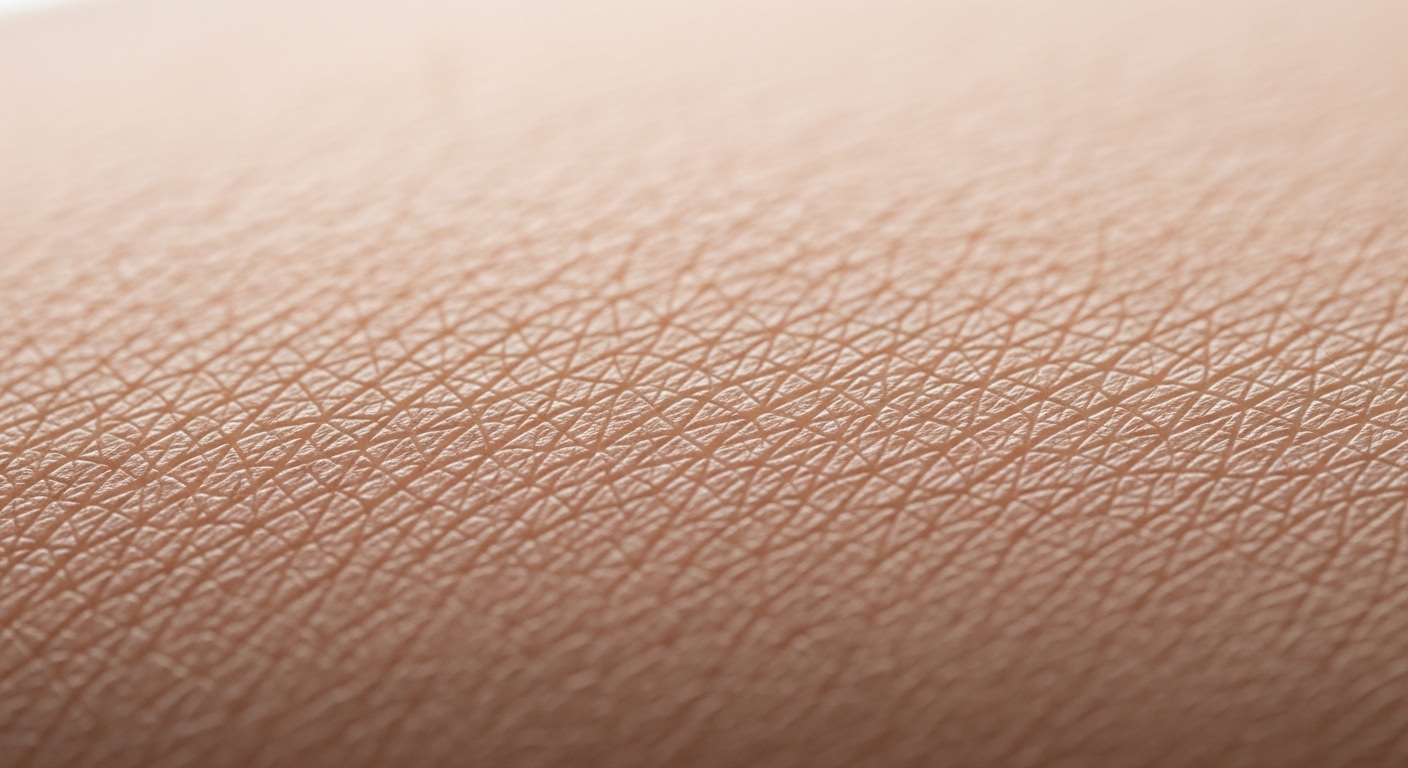 Cận cảnh da khỏe mạnh, căng mọng với kết cấu mịn màng, cho thấy làn da săn chắc sau nâng cơ không xâm lấn.